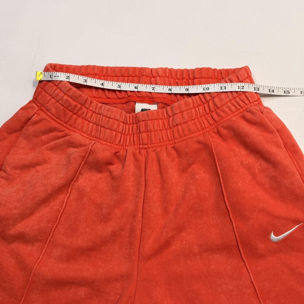 Nike Tracksuit Hoodie Sweatpants Set Womens XS Red Orange Fleece Jogger 2 Piece - Picture 11 of 14